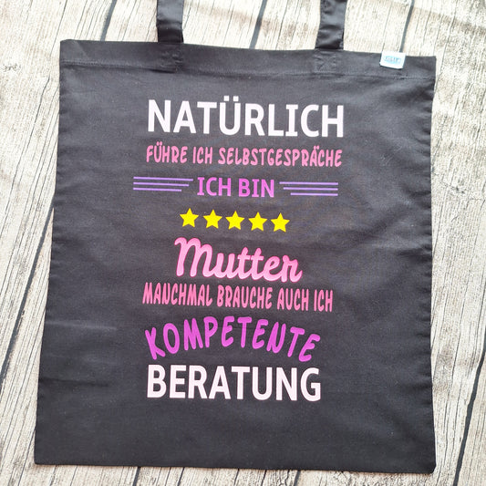 Baumwolltasche | Natürlich führe ich Selbstgespräche