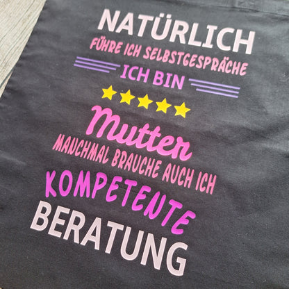 Baumwolltasche | Natürlich führe ich Selbstgespräche